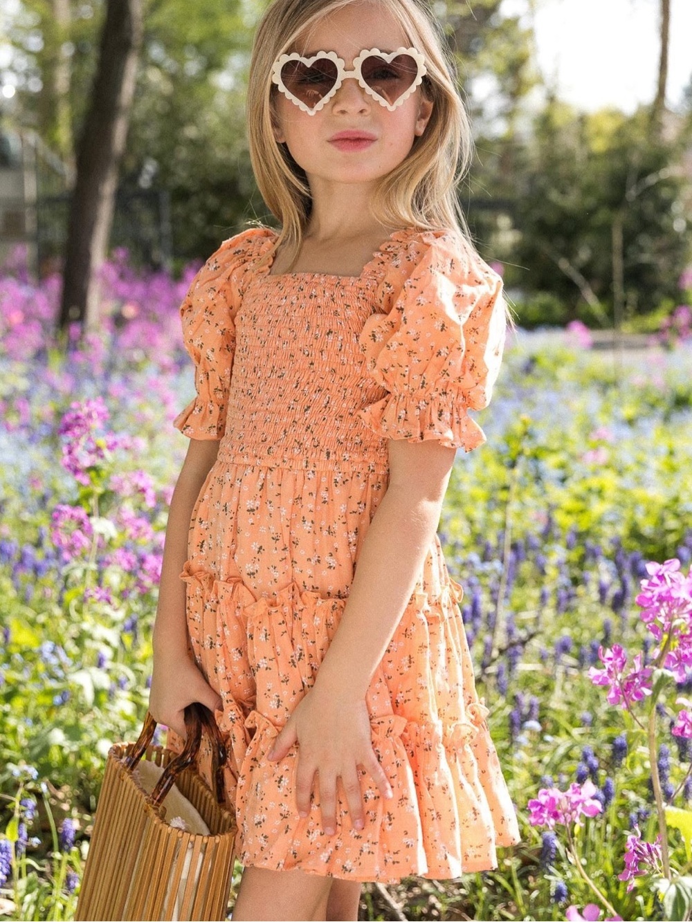 Ivy City Co Mini Madeline Dress in Sorbet- Size 12-18 months